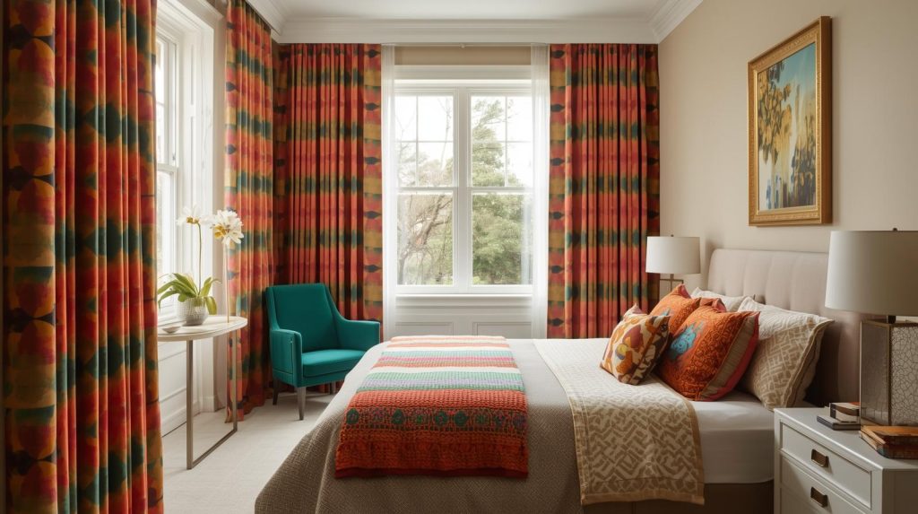  Incorporate Colorful Curtains