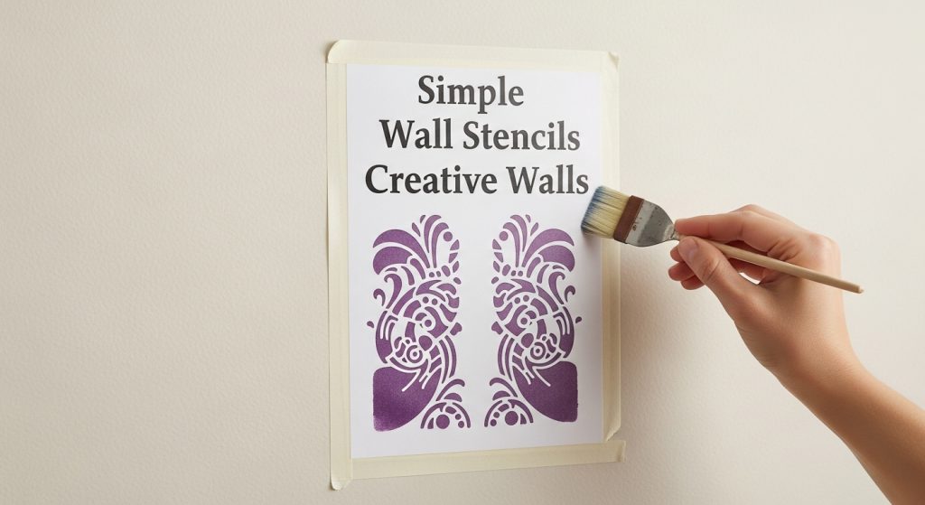 Simple Wall Stencils for Creative Walls